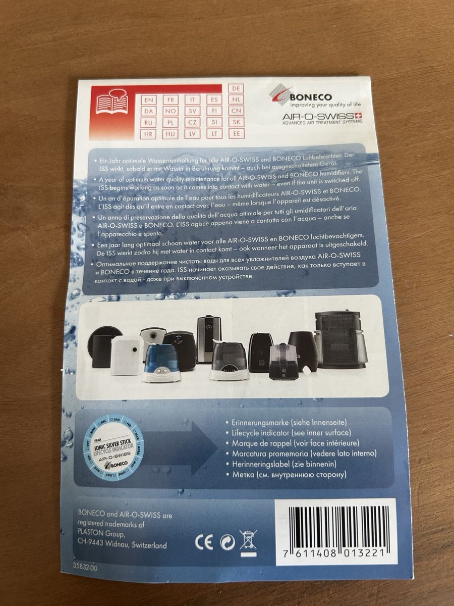 Boneco Humidificateurs: Boneco Ionic Silver Stick – Neuf (Voir description) à Henau par 1manshow 1