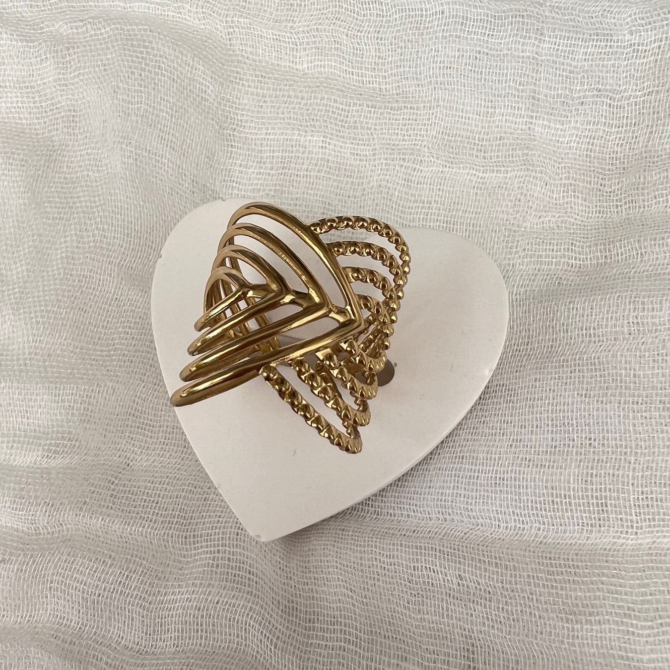 Ringe: Bague design en acier inoxydable – Neu (gemäss Beschreibung) aus Pully von sunaddict 1