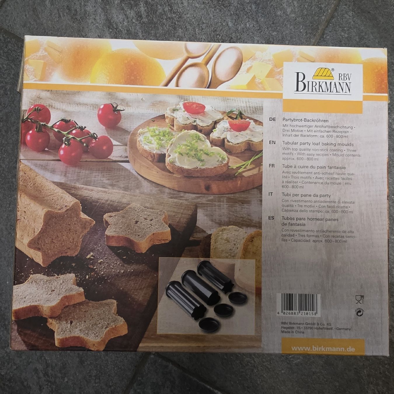 Backformen: Partybrot Backröhren Set Birkmann, neuwertig – Neu (gemäss Beschreibung) aus Rheinsulz von Gilea 3