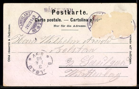 Cartes postales: Lithographie Einsiedeln, Gnaden-Mutter, Festzug, Kloster – D'occasion à Berlin par bartko-reher 1