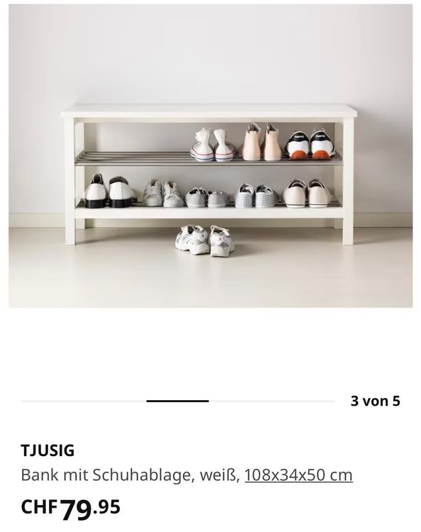 Ikea shoe bench kaufen auf ricardo
