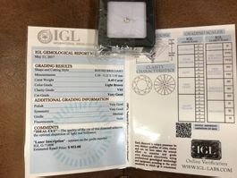 0,45 Karat Diamant inkl IGL Zertifikat - Vers. Wert 953 CHF