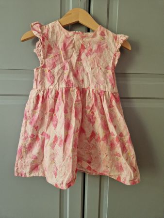 Jolie robe d'été fille, rose imprimée, taille 2 ans 🌸