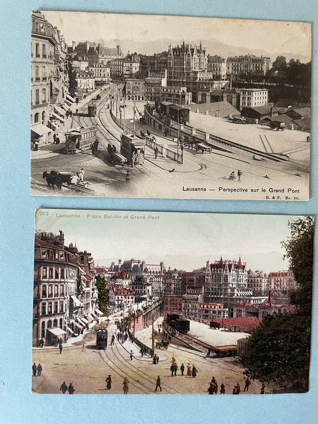 Cartoline postali: 4 AK Lausanne mit Tram – Usato da Zürich venduto da stzepp 2