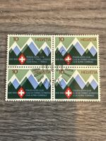 Schweiz Briefmarke Helvetia 10 Rappen, 1918-1968, Top!