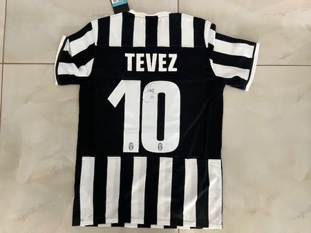 Maglia Juventus Tevez autografata n. 10