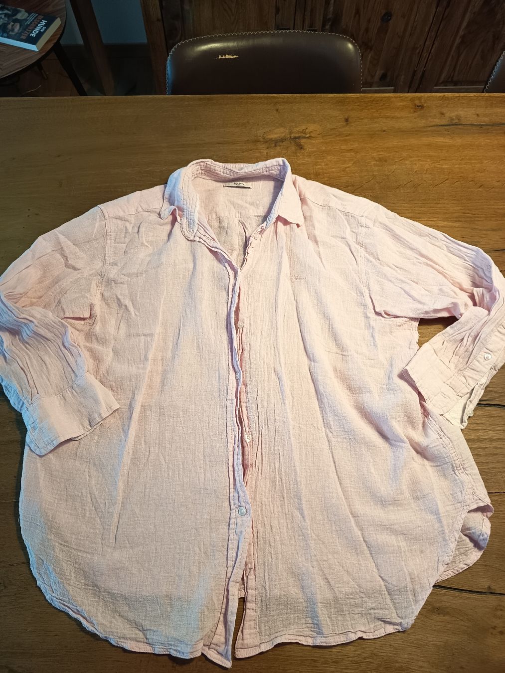 Pepe Jeans Camicette: Pepe Jeans Bluse Leinen-Mix hellrosa Gr. XL – Usato da Belp venduto da lamadefi12