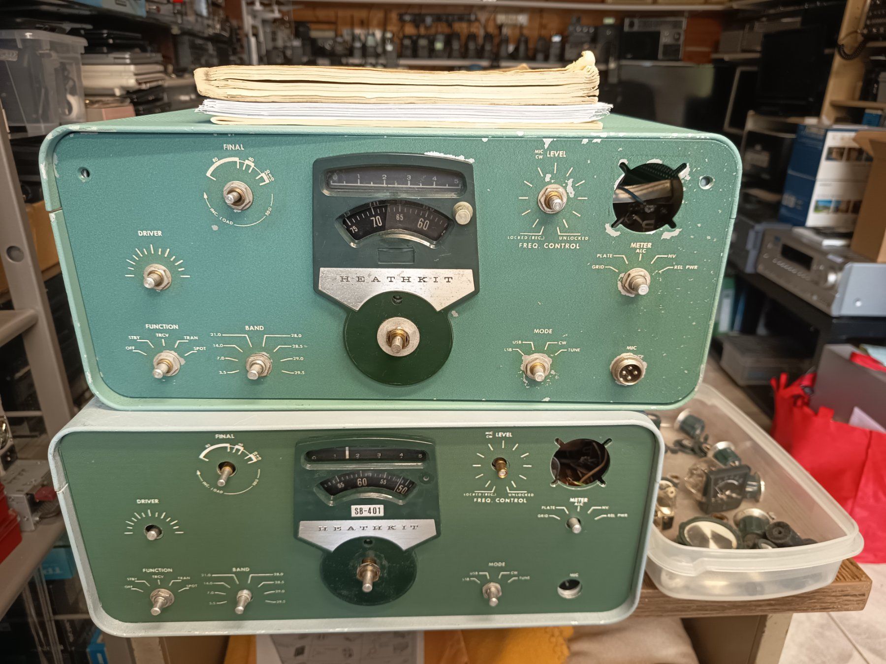 Heathkit Technique de radiocom: HEATHKIT SB-401 – Défectueux à Fully par hb9exc 1