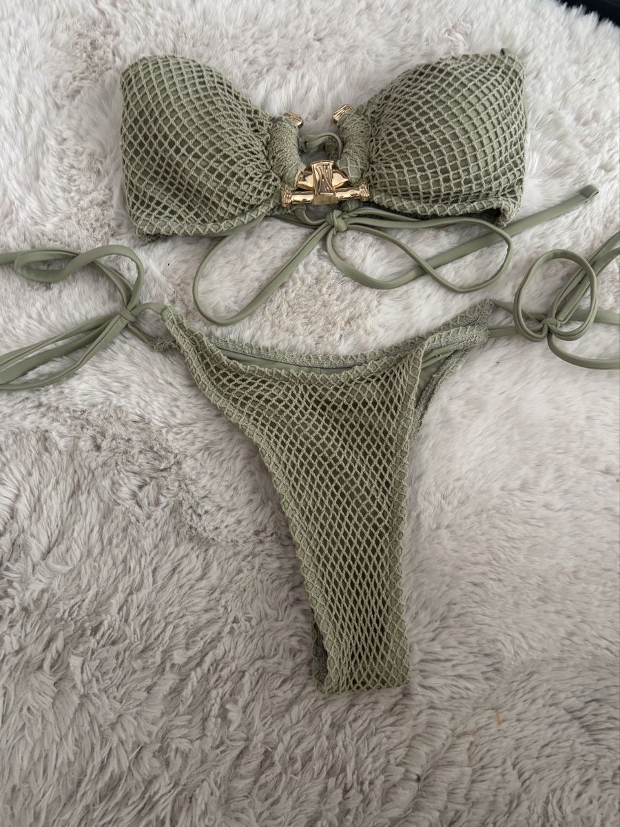 Zaful Badekleider & Bikinis: Bikini Olivgründ – Neu (gemäss Beschreibung) aus Boswil von jas_b8mh 1