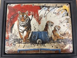 Limitierter Kunstdruck – René Käsermann– „Tiger-Familie“