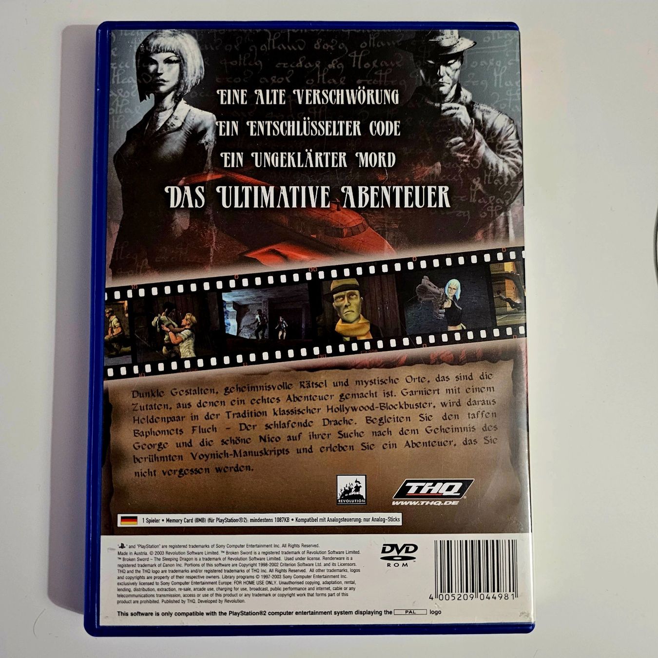Sony Giochi: Baphomets Fluch Der schlafende Drache (PS2) – Usato da Holziken venduto da Miglioregamesnmore 1