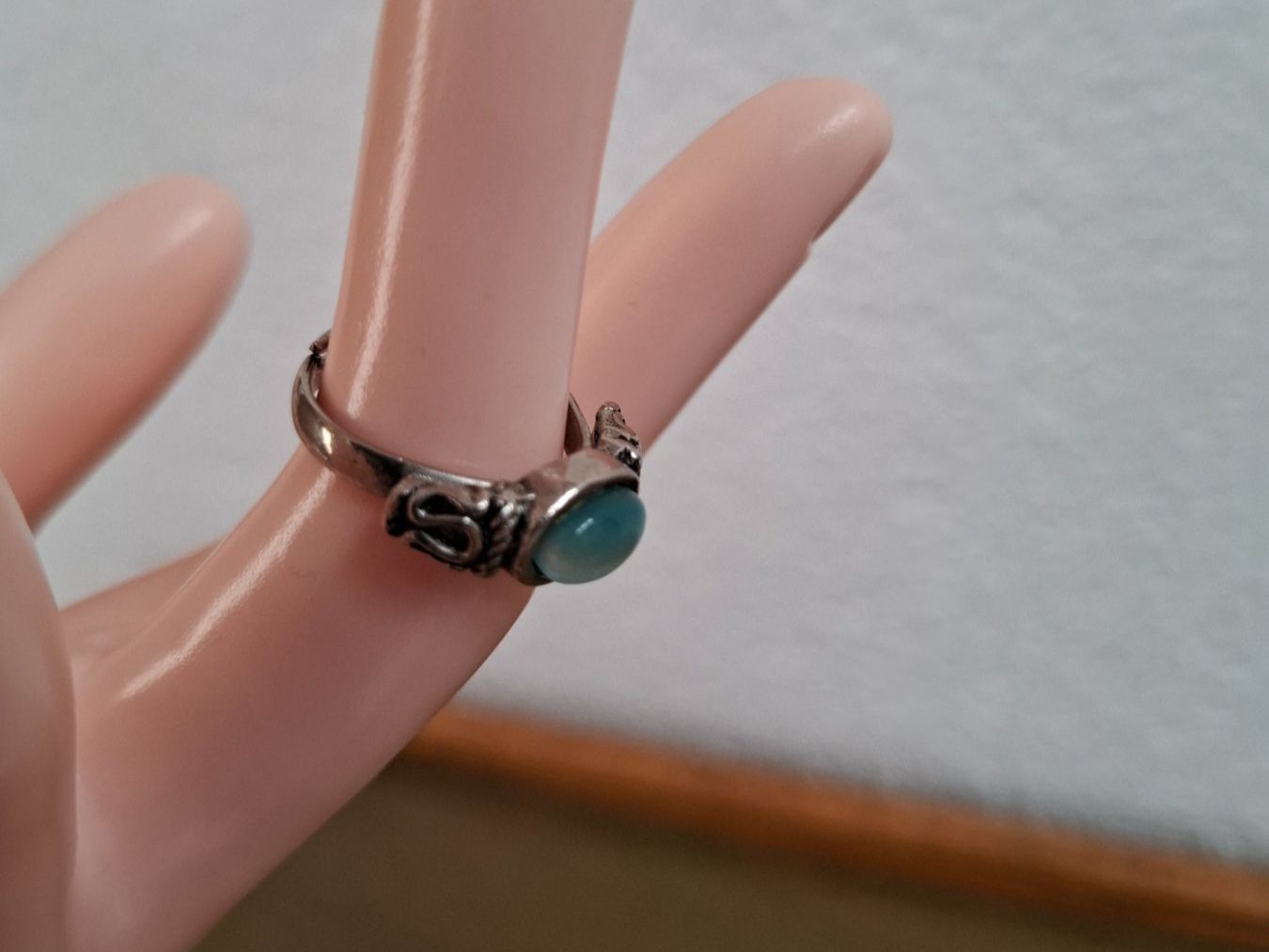 Anelli: Bague Vintage - Argenté et Tuquoise – Usato da Meinier venduto da Gattuso22 2