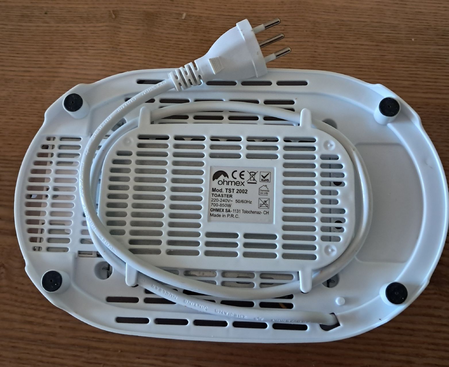Ohmex Appareils de cuisine: Ohmex Toaster TST 2002 Weiss gebraucht – D'occasion à Adlikon b. Andelfingen par Kraemse 3