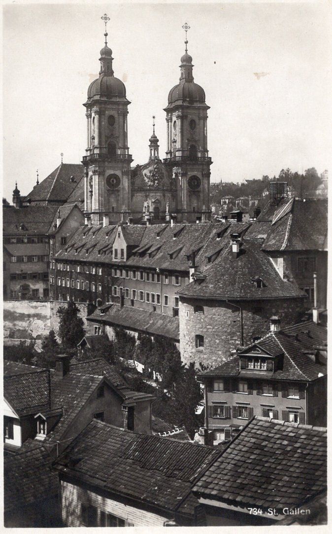 Cartoline postali: St. Gallen Kloster 1939. – Usato da St. Gallen venduto da Epu
