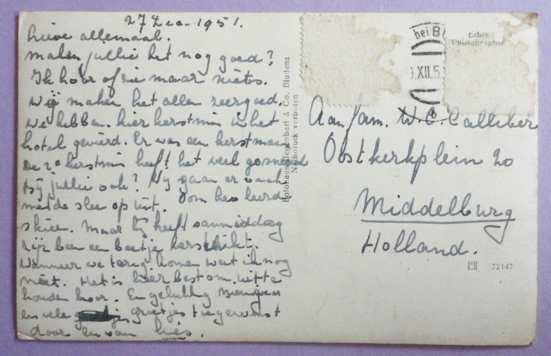 Cartoline postali: Strasse nach Brend – Difettoso da Fétigny venduto da Billy2miny 1