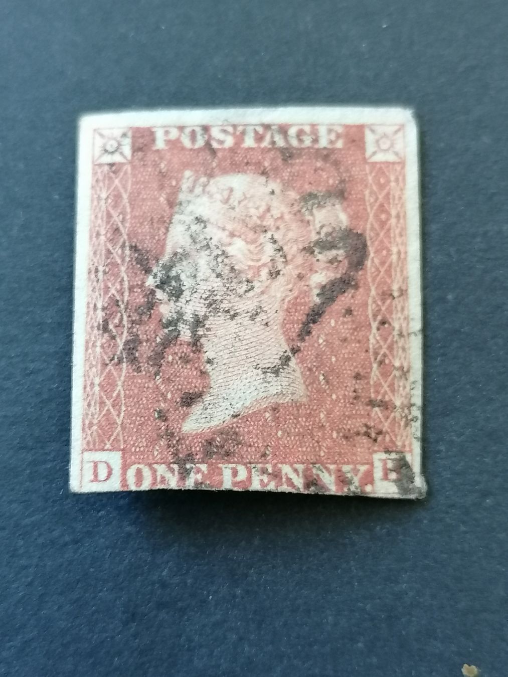 Alle Briefmarken: One Penny red 1841  – Gebraucht aus Happerswil von tschergi