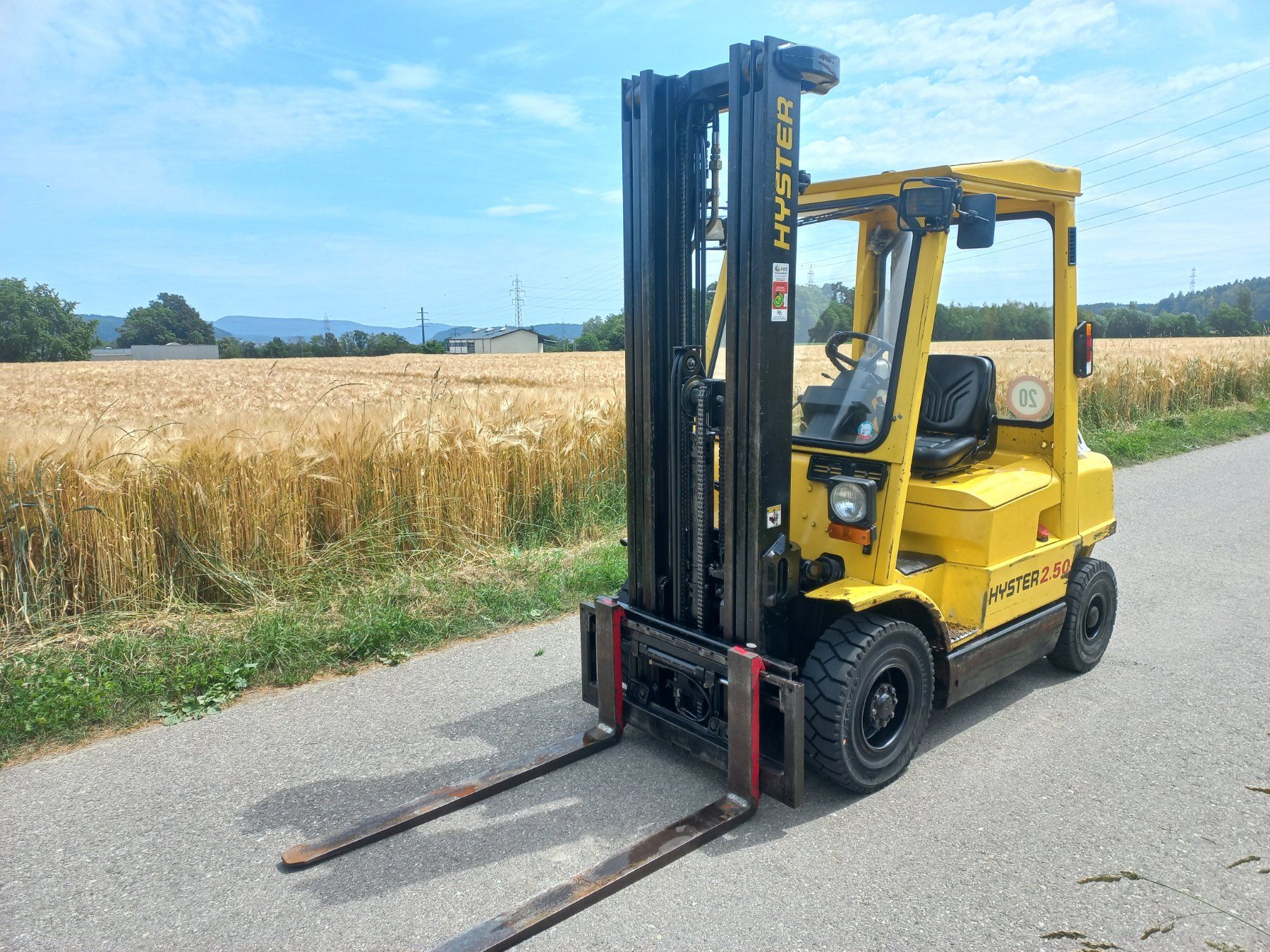 Diesel Carrelli elevatori e a forche: Stapler Dieselstapler Hyster 2,5T Triplex Strassenzulassung – Usato da Dulliken venduto da Classiclerch4657 2