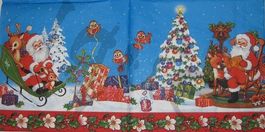 Serviette santa kommt (w420) 3Stk.