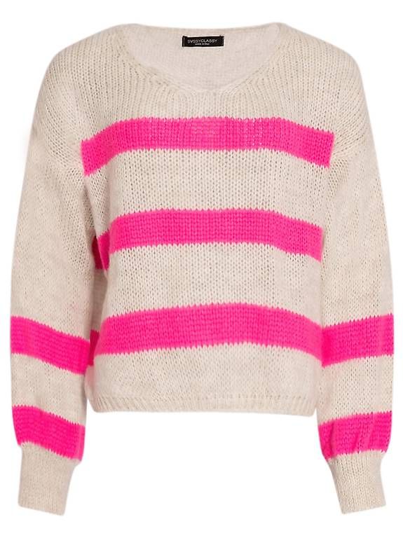 Pulls & Sweat-shirts: SassyClassy Pullover mit pinken Streifen – One Size 🌸 – Neuf (Voir description) à Uitikon Waldegg par moaloha21 2