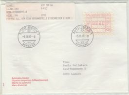 ATM Nr. 8A FDC mit Portostufe 0200