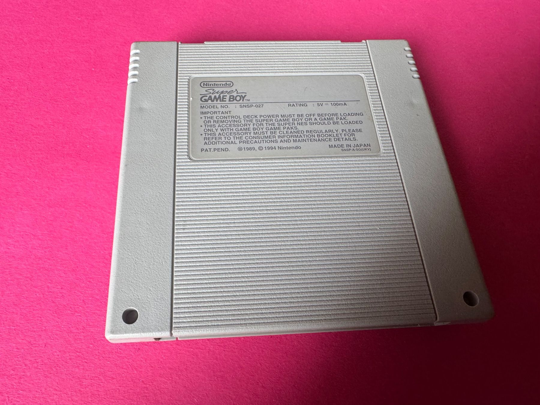 Nintendo Unità & Adattatore: SUPER GAMEBOY FÜR SUPERNINTENDO – Usato da Hägendorf venduto da Briansgameshop 1
