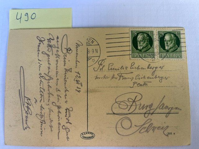 Cartoline postali: Alte Ansichtskarte München Isar Maximilianskirche, 1914 – Usato da Niederwil AG venduto da dahu75 1