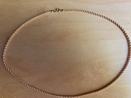 Kordel Halskette 18 Kt Neu 41,5cm