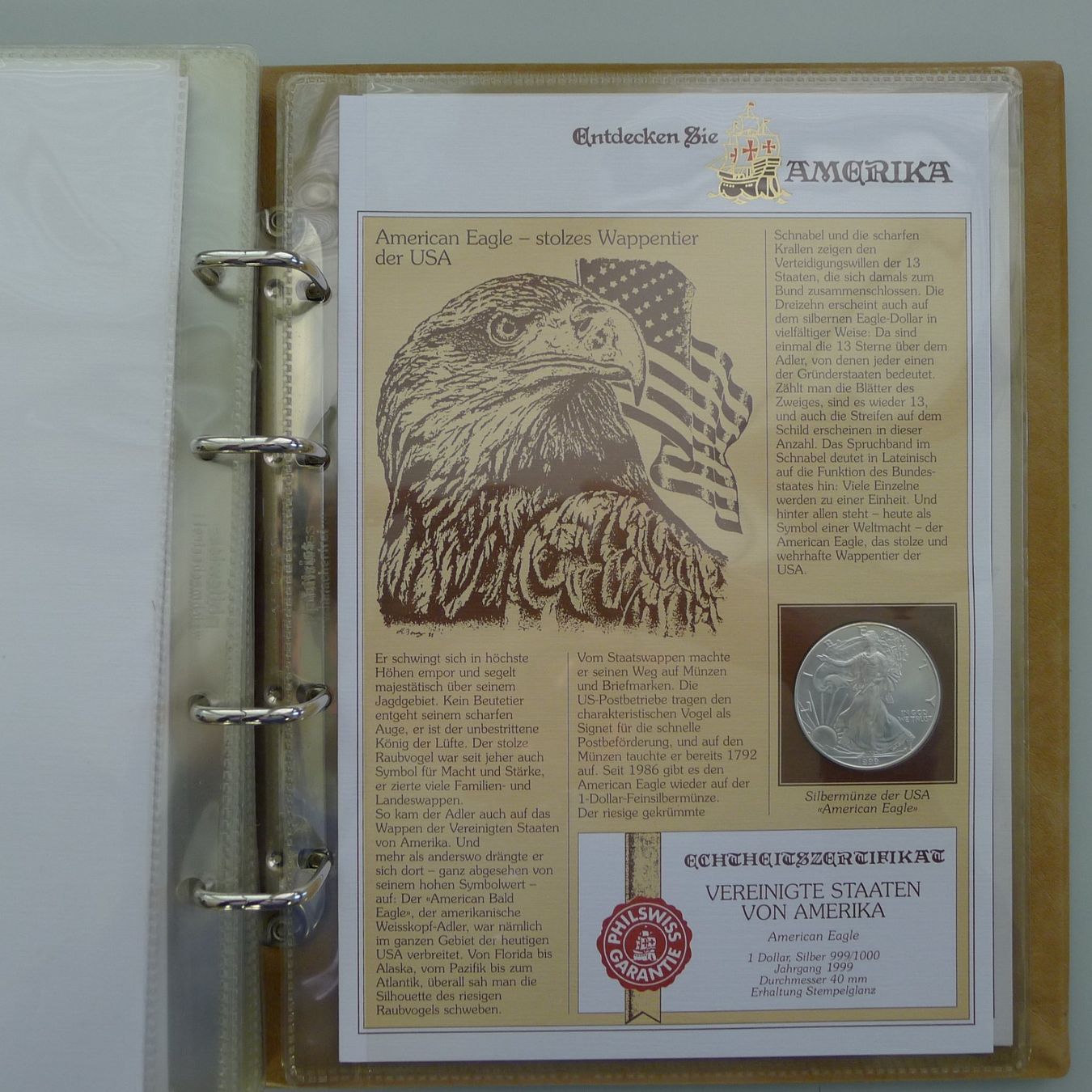 Tutti le monete: 1921-1999 Münz-Sammlung Entdecken Sie Amerika + 225g Silber – Usato da Sursee venduto da Luzernerraute 2