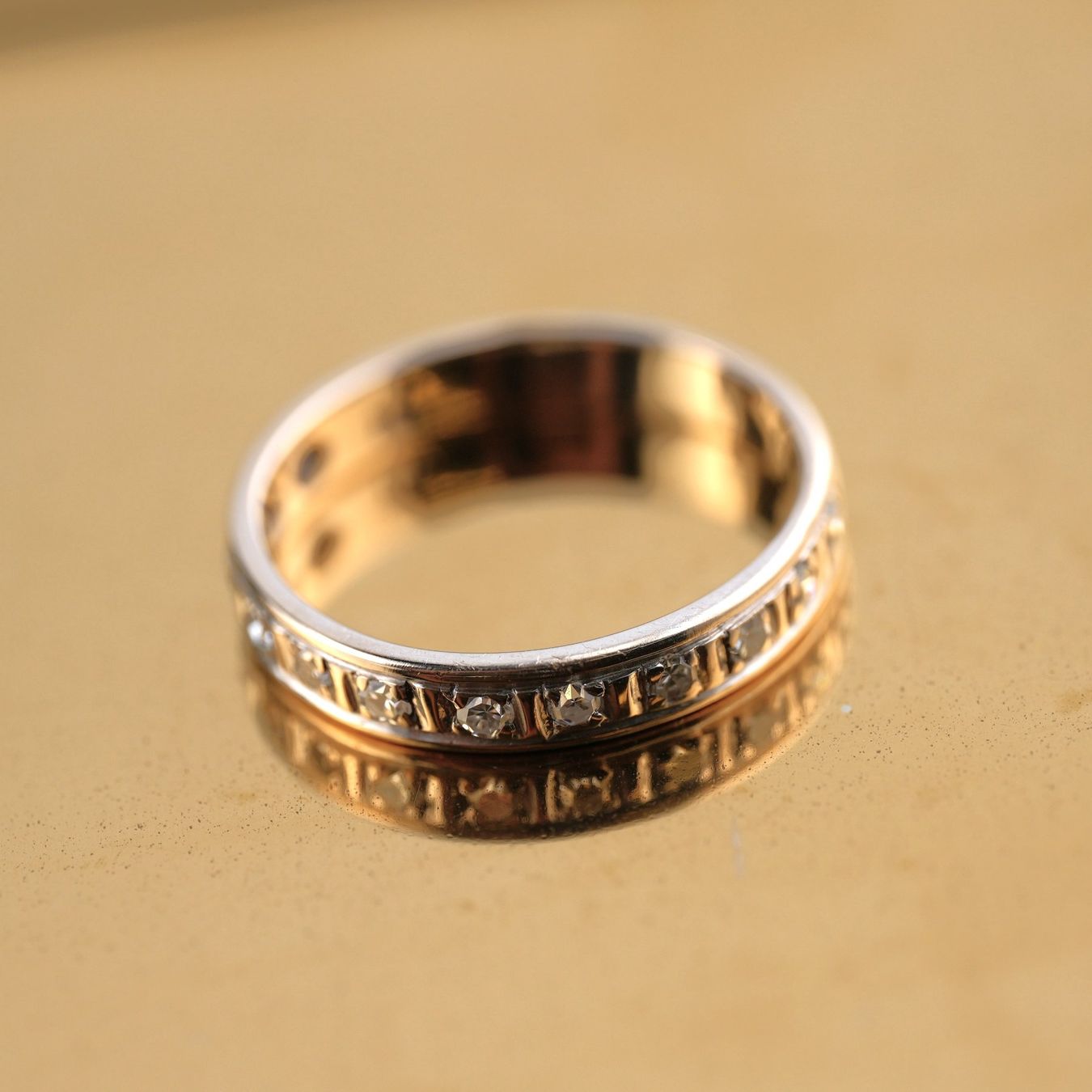 Anelli: Goldring 18K mit 12 Diamanten – Usato da Basel venduto da Vip24 3
