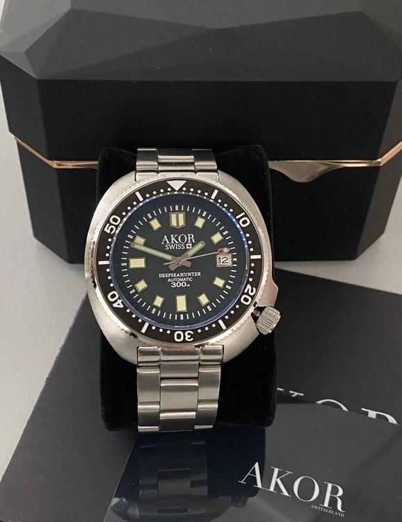 Montre Homme Automatique Vaan Konrad Korsair - Cadran Argent 44mm - Neuf Avec Boîte
