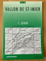 Landkarte Vallon de St-Imier 1:50’000