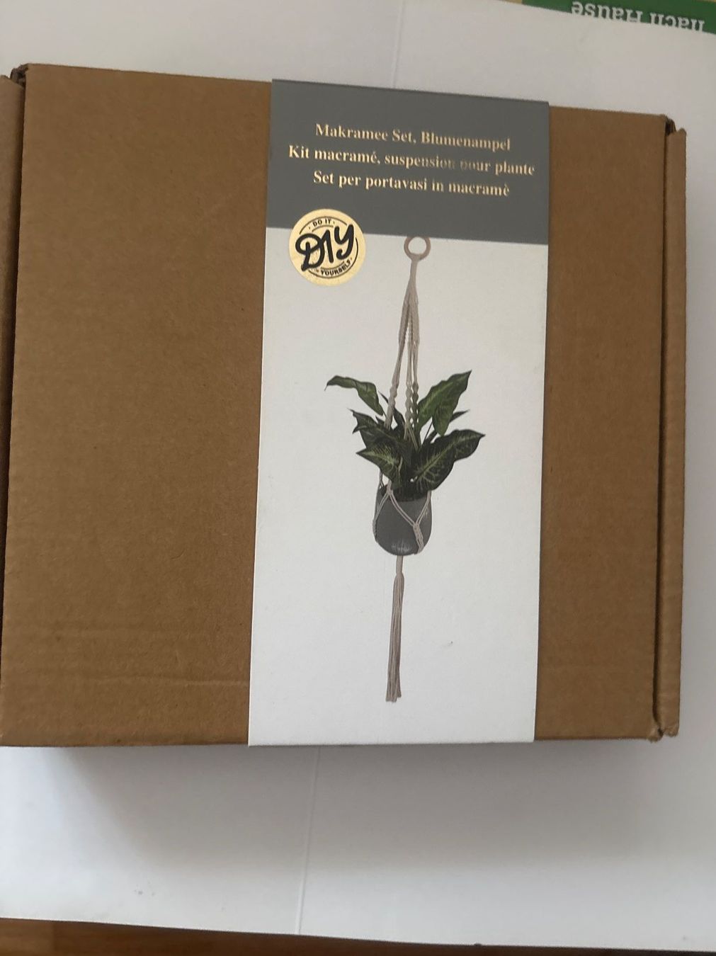 Migros Tutte le decorazioni: Makramee Blumenampel Set DIY,neu&ungebraucht, Nr.16 – Nuovo e nell'imballaggio originale da Wallisellen venduto da AS.TZ. 1