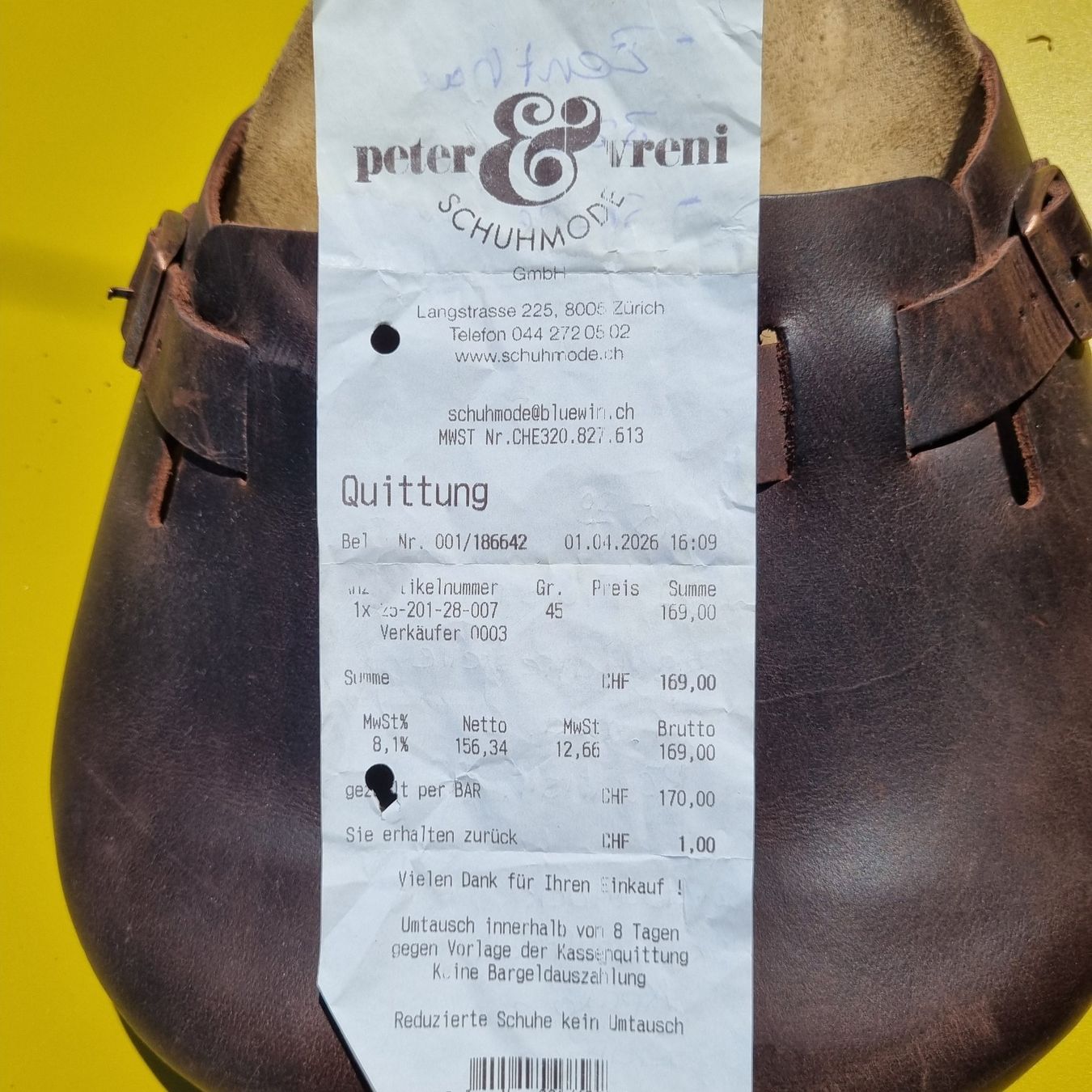 Birkenstock Herrenschuhe: Hausschuh Birkenstoch Gr.: 45 – Neu (gemäss Beschreibung) aus Zürich von ret_7ppg 4