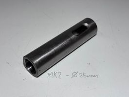 Reduktionshülse MK2 - 25mm Auswurfschlitz Hülse Reduktion