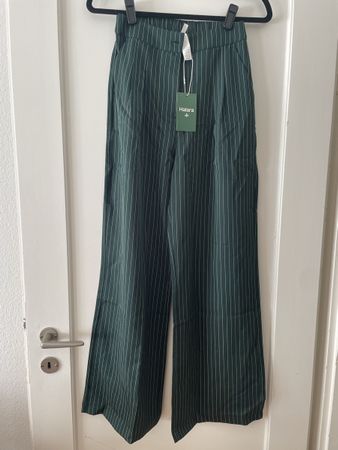 New Halara Pants, XS Regular, new, green with white stripes
