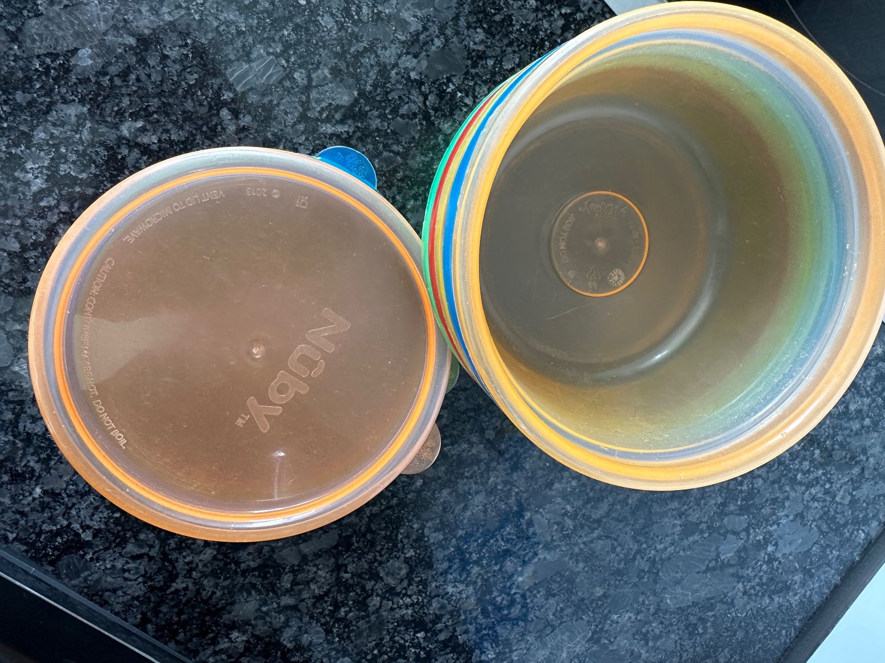 Contenitori & Simili: Nûby 5 Schälchen mit Deckel 300 ml – Usato da Zürich venduto da poliveira 5