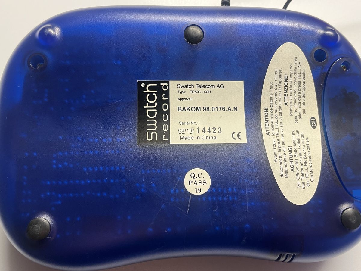 Telefoni: Swatch Telecom Telefonbeantworter Record TDA03 XCH – Usato da Safenwil venduto da Vito_Caruso 1