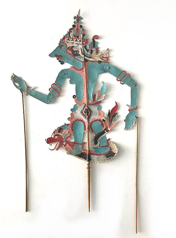Statuette: Alte indonesische Schattenspielfigur "Krishna" – Usato da St.Gallen venduto da cbr_5mvv 2