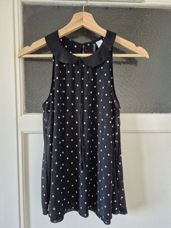 Top à pois transparent H&M Divided 36