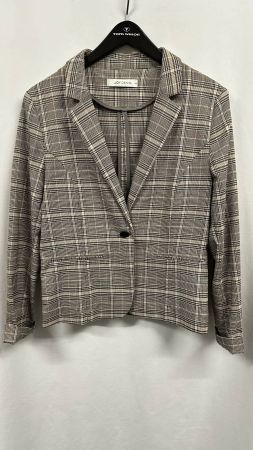 karierter Blazer beige Gr. 40