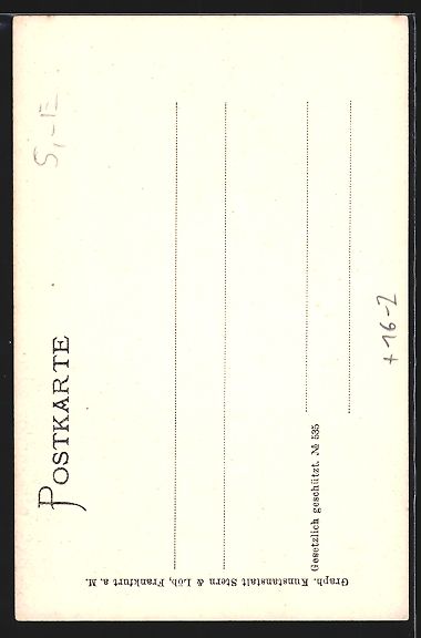 Cartoline postali: Stuttgart, Fliegender Herr über dem K – Usato da Berlin venduto da bartko-reher 1
