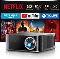Neu Beamer Full HD 1080p 1200 ANSI Netflix und Dolby Audio