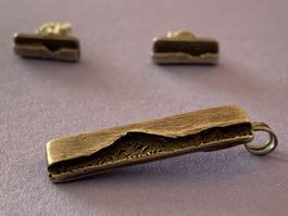 Abstrakte Ohrringe + Anhänger DESIGNERSCHMUCK