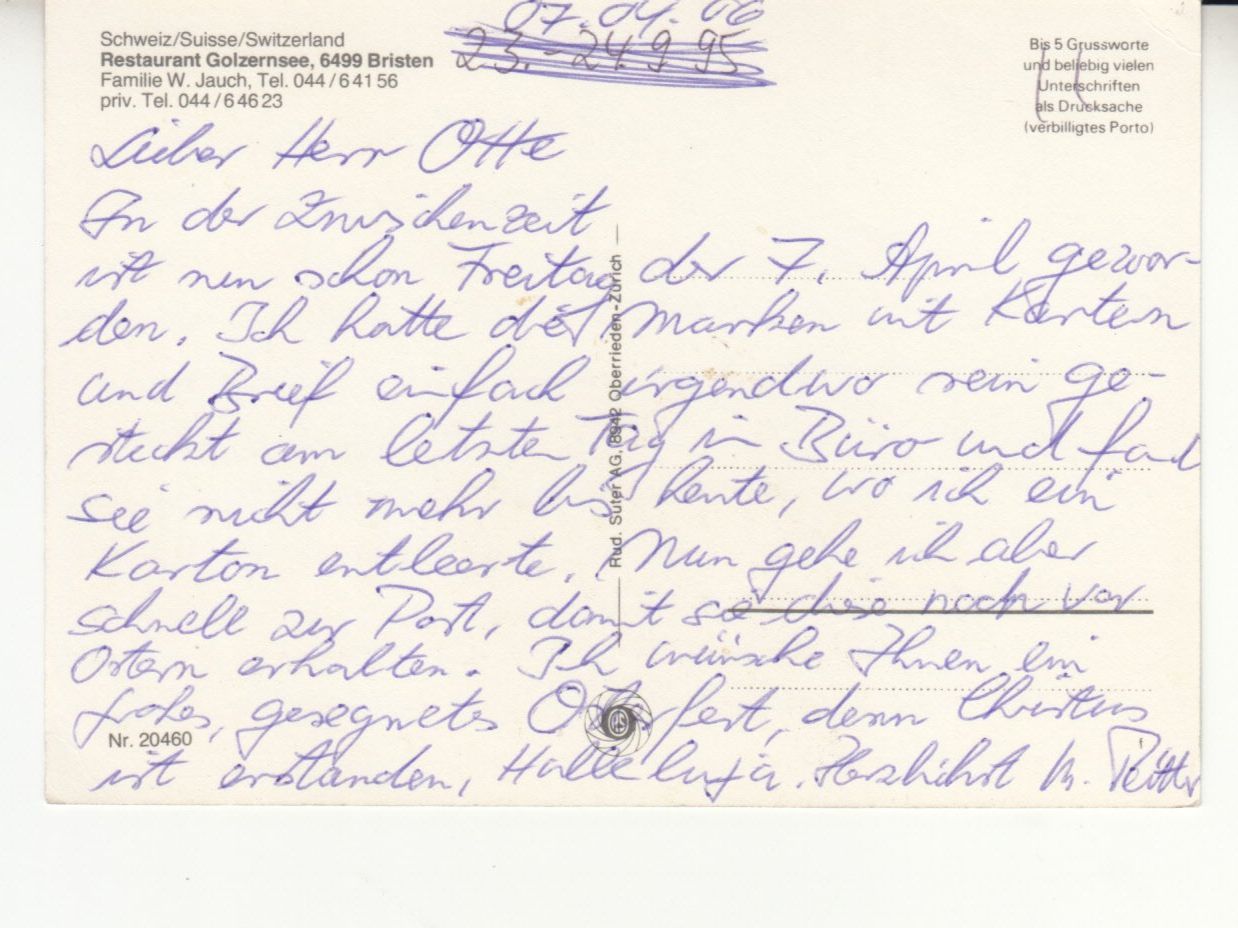 Cartoline postali: Bristen Golznersee ca. 1970 – Usato da Bürglen TG venduto da StampGraf 1