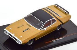 Plymouth GTX Runner 1971 gold met. / matt-schwarz     1:43