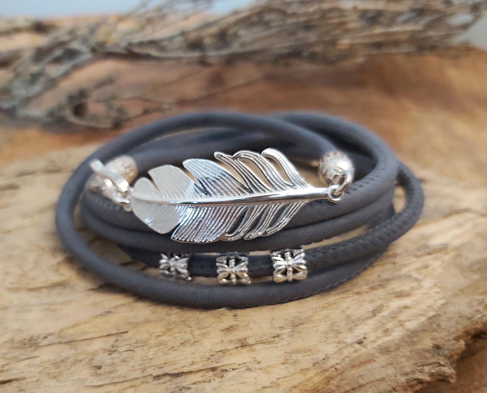 Bracciali & Braccialetti: VANESSA: Kombiarmband - grau – Nuovo e nell'imballaggio originale da Mühlethal venduto da nicita-modeschmuck 1