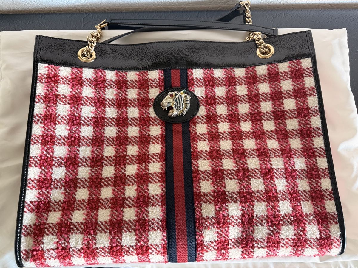 Gucci Borse da donna: Gucci tote bag in tweed pattern – Usato da Zürich venduto da Vikkinikki