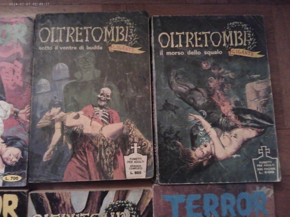 Fumetti: 8 X  Horror EROTIC - Comic  "Terror" & "Oltretomba" – Usato da Volketswil venduto da nemo2000 2