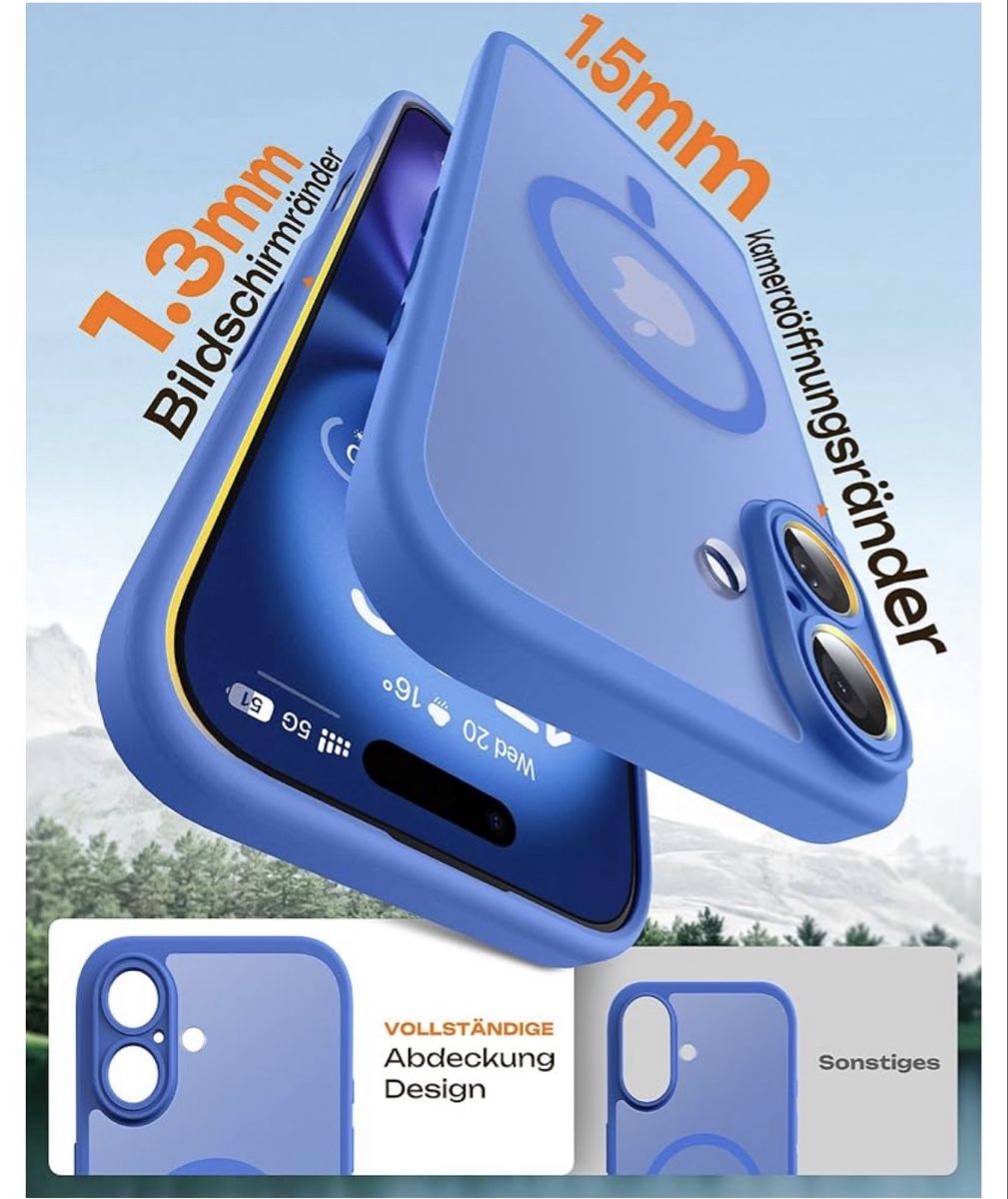Cover & Protezioni schermo: iPhone 16 Hülle – Nuovo (secondo la descrizione) da Wiler (Lötschen) venduto da Nad4 2