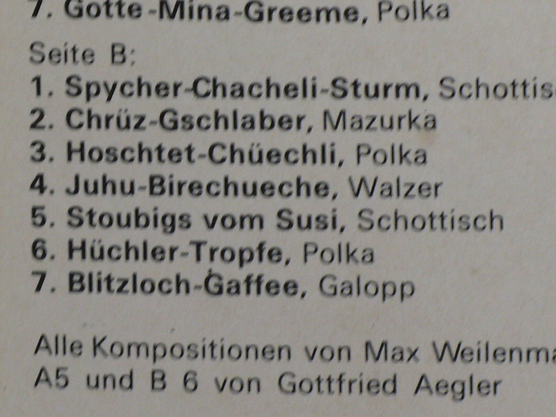Musicassette: MAX  WEILENMANN    Us  em  Aemmital – Usato da Langnau i. E. venduto da mar_hw58 3